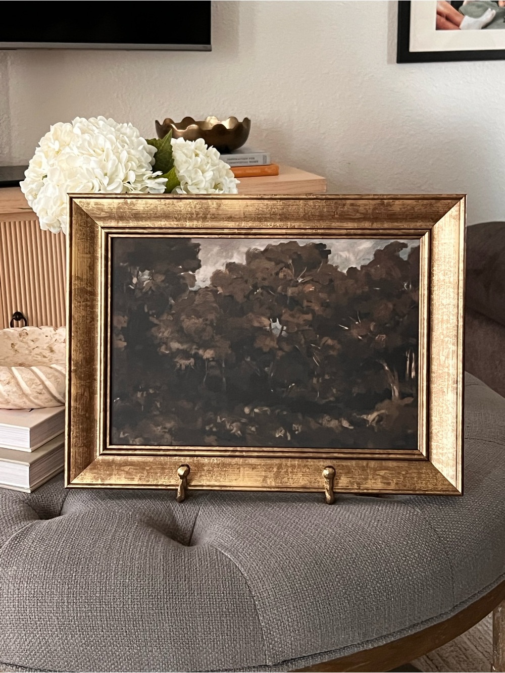 Studio McGee Moody Trees Framed Canvas Wall Art - 16” x 12”